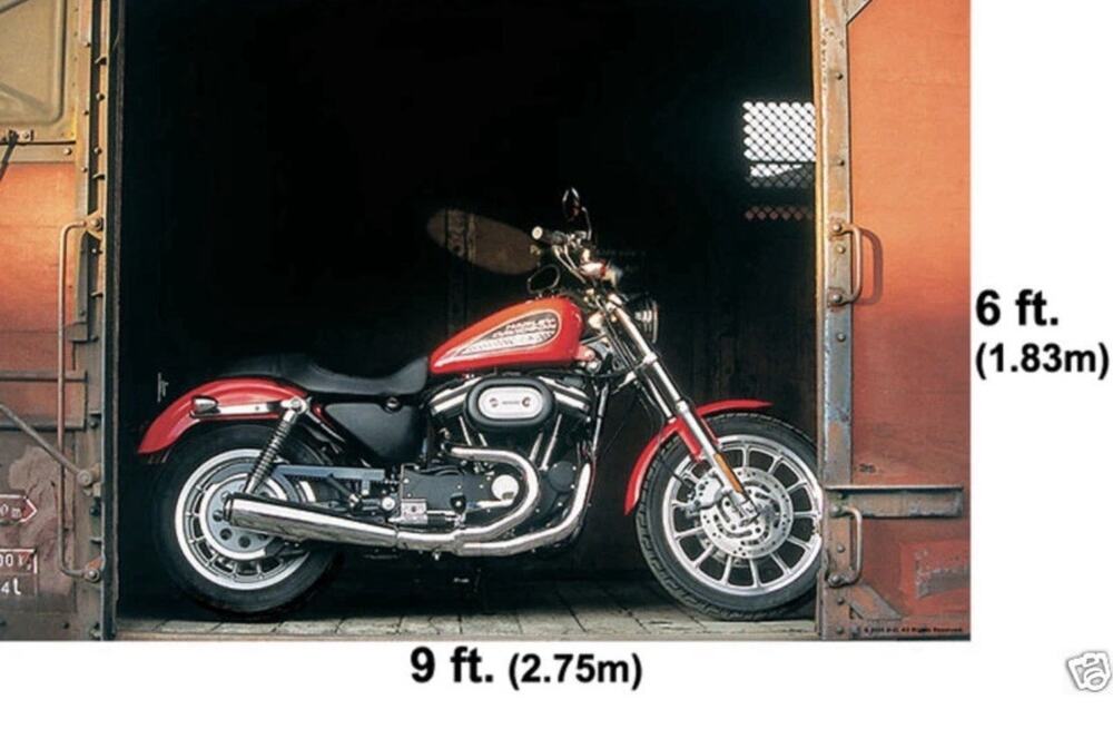 Giant HARLEY DAVIDSON Motorcycles Wall Mural Sportster Box Car Wallpaper 6'x9'